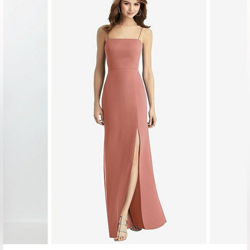Dessy Group Desert Rose Tie Back Dress